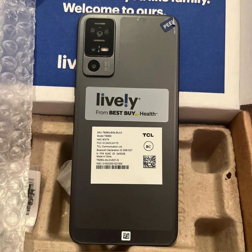 Lively Jitterbug Smart4 Smartphone 32GB Front & Rear Camera Voice & Hey Google..